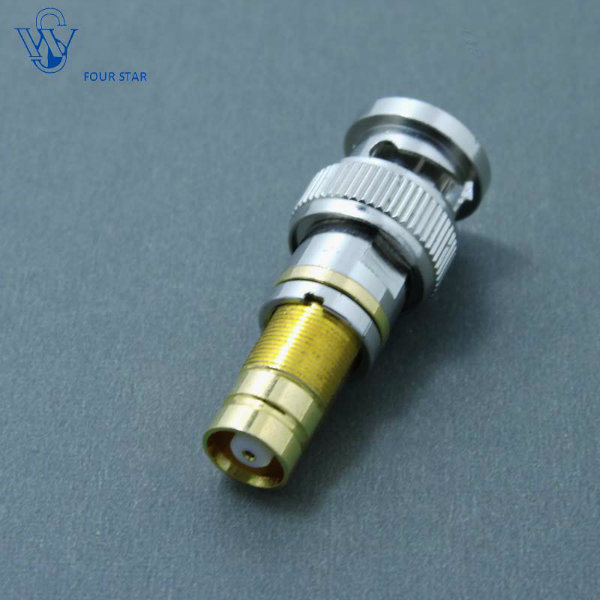 RF Coaxial BNC Male to 1.6/5.6 Female Bulkhead Connector Adapter