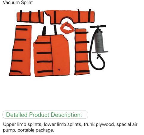 Emergency First Aid Product Vacuum Splint/Fractured Splint/Inflatable Splint