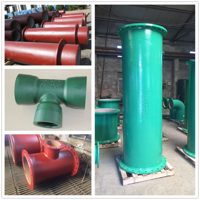 Ductile Iron Pipe Fittings Elbow Reducer Flange Pipe