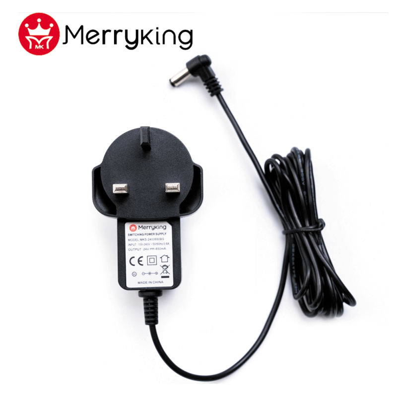 UK Power Supply Adaptor 15V 400mA 500mA AC DC Adapter with Ce BS RoHS