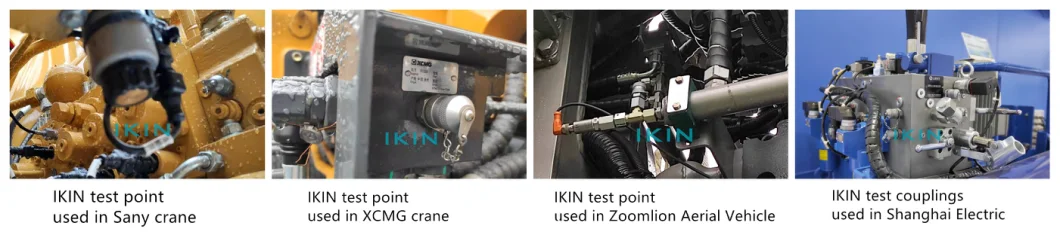 Ikin Factory Jic 37 Degree Female Test Couplings Hydraulic Fittings