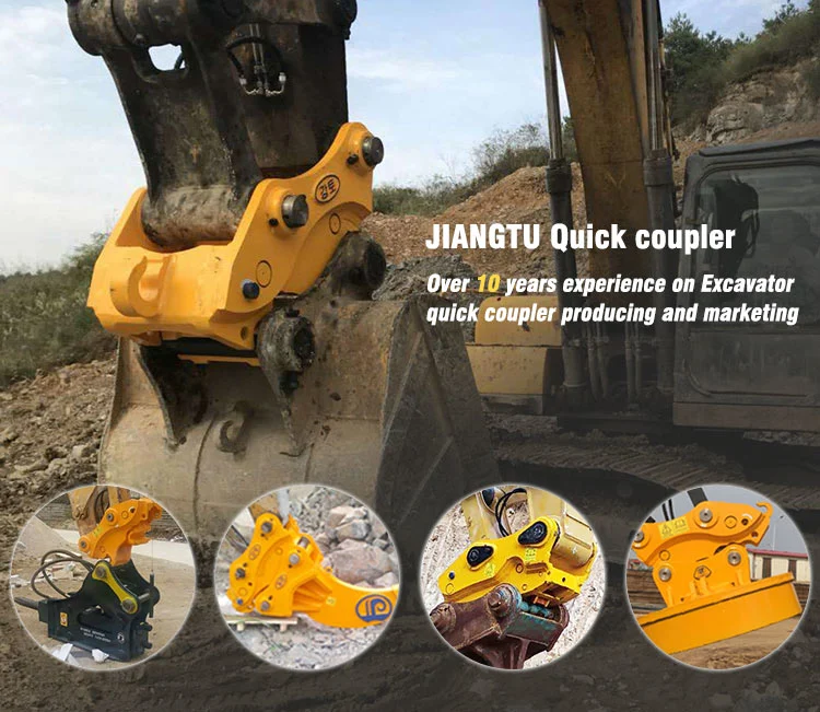 Bucket Adapter Hydraulic Quick Attach Coupler for Excavator and Backhoe