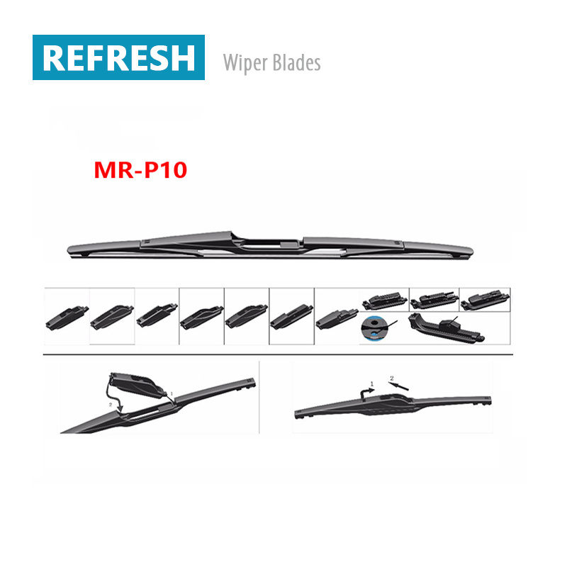 Multi-Adaptors Flat Wiper Blade Mutifunction Rear Winshield Wiper