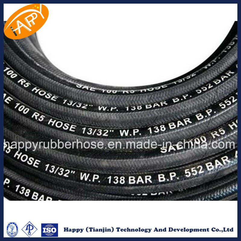SAE 100 R5/ Wire Braided Textile Covered/ Hydraulic Rubber Hose