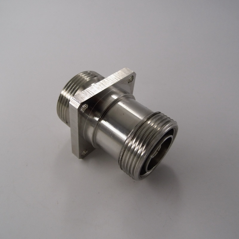 7/16 DIN Female 35mm Sq Flange to 7/16 DIN Female Connector Adaptor