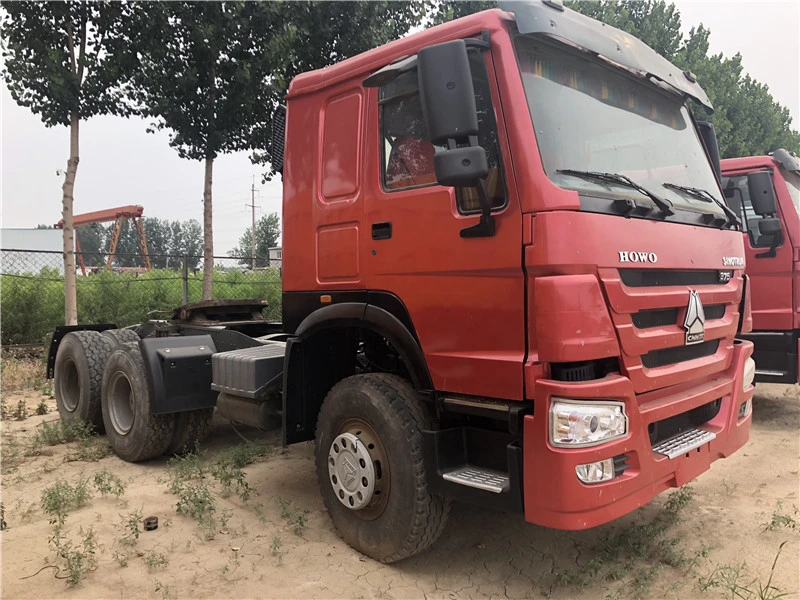 Fairly Used Original Condition HOWO Used LNG CNG Tractor Head 10 Tyres CNG Trailer Head 420HP CNG Prime Mover 6X4 CNG Tractor Truck for Sale