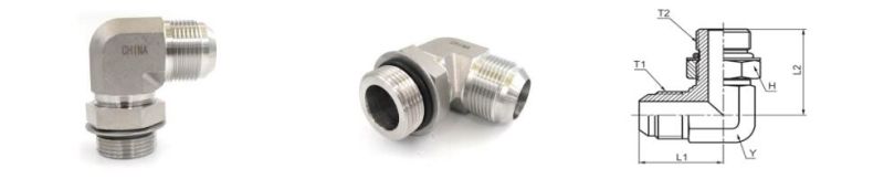 Jic Adapter Male 90 Elbow Adjustable Hydraulic Fittings 6801