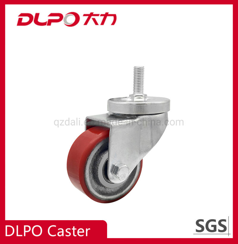 Dlpo Industrial Threaded Stem Bolt Caster Wheel with Metal Brake