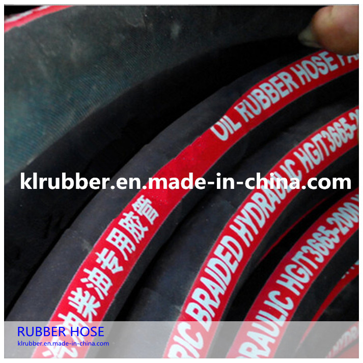 High Pressure Flexible Rubber Oxygen Hose with Hydraulic Fitting