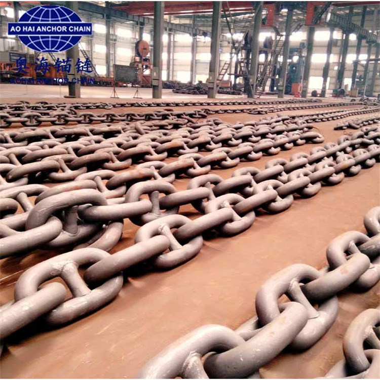 Aohai Factory Price U1/U2/U3 Grade Marine Welded Stud Link and Stud Less Link Anchor Chain