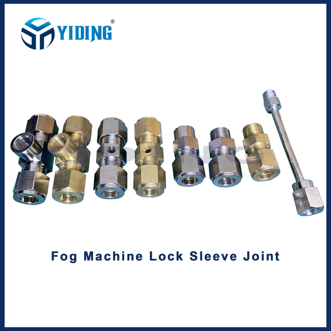 Brass Misting Coupling Brass Coupling Misting Lock Sleeve Fogging Machine Fitting Connector Brass Joint Fog Machine Pipe Joint Fitting Brass Coupling 9.52mm 3/8