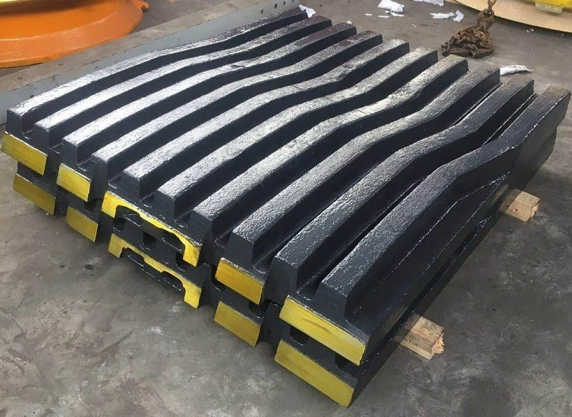 High Manganese Swing Fixed Jaw Plate Apply to Telsmith H2550 Jaw Crusher Wear Parts
