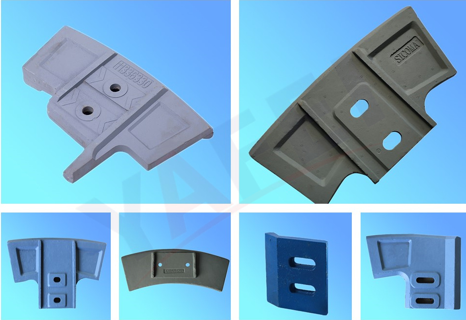 Wear-Resistant Concrete Mixer Wear Parts Blades