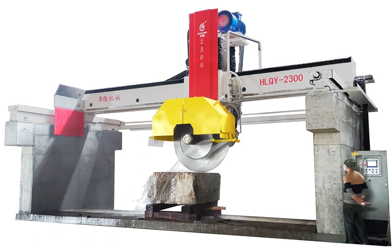 Hualong Hlqy-2300/2500 Bridge Block Cutter Machine Stone Machinery with Disc Maximum 2500mm