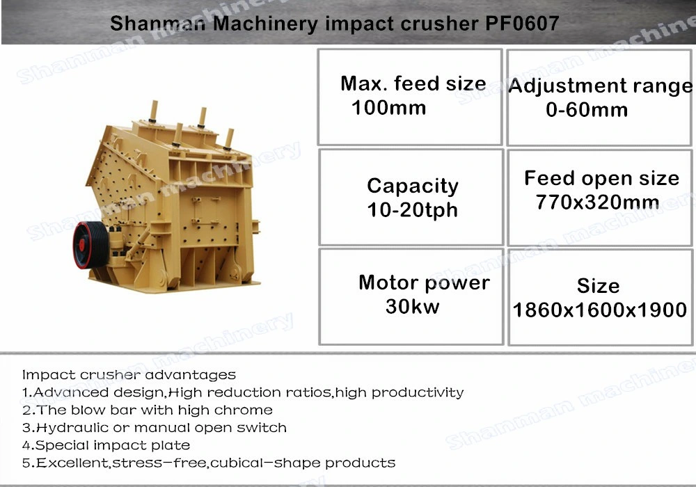 10-100tph High Performance Natural Sand Crusher, Vertical Shaft Impact Crusher