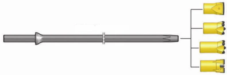 42 mm 7buttons High Quality Tapered Button Bits for Rock Drilling