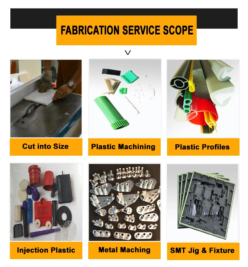 Customized Wear-Resistant UHMWPE /Nylon / HDPE Plastic Industrial Parts