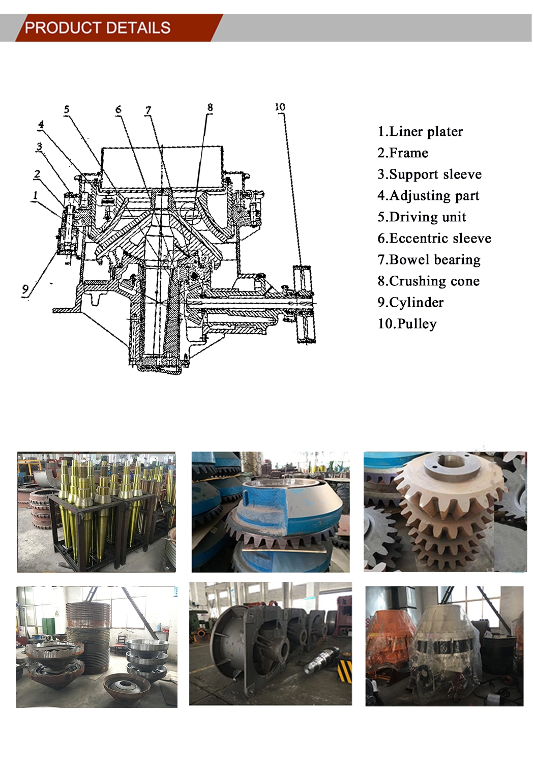 professional manufacturer PYFB1626 compound Cone Crusher for gold ore
