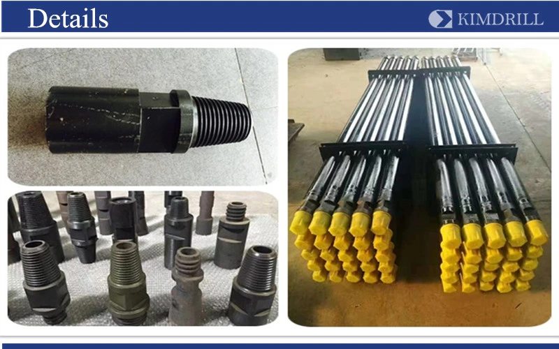 Water Well Drilling Rig Parts Steel Pipe Down The Hole Drill Rod