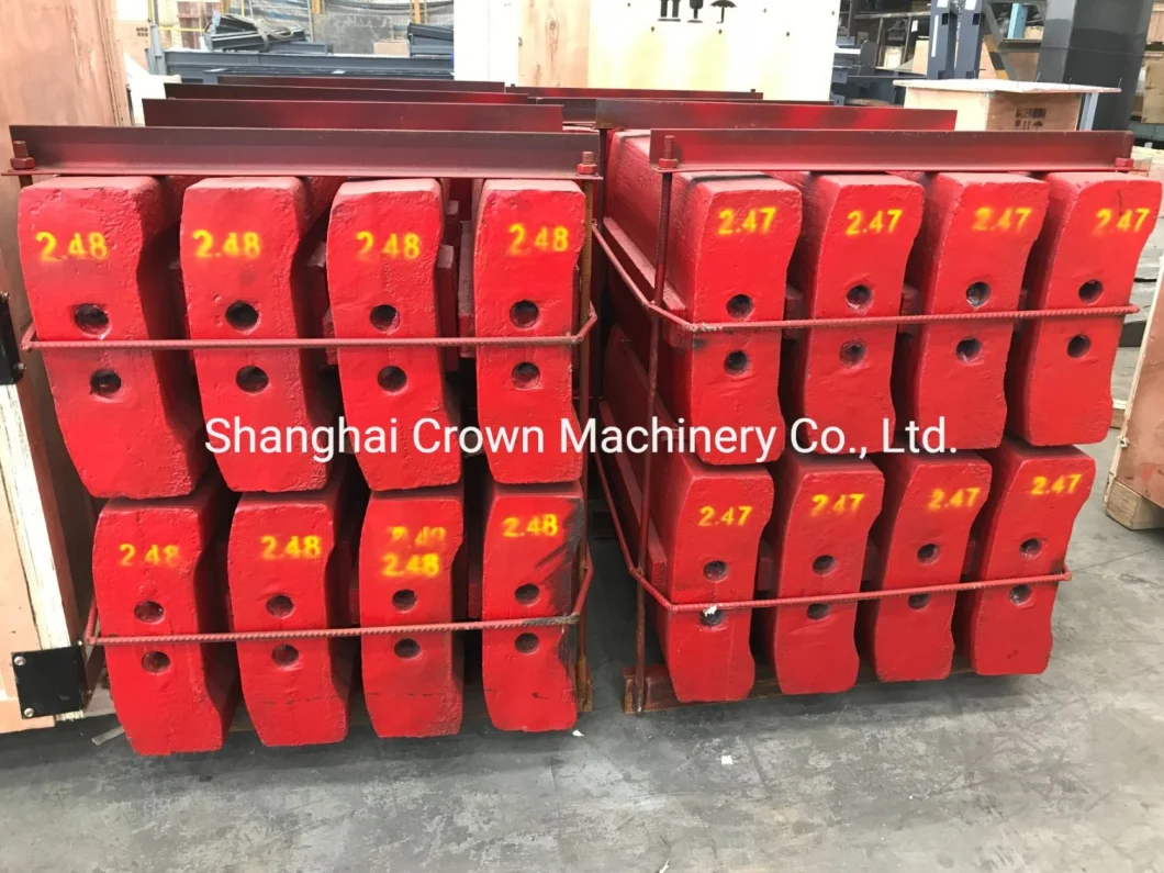 Impact Crusher Liner Replacement Hammer Crusher Wear Parts Blow Bar