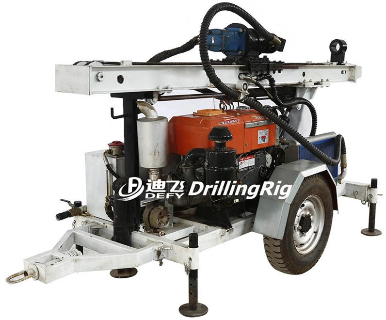 Small Cheap Mobile Wells Drill Equipment for Hard Rock