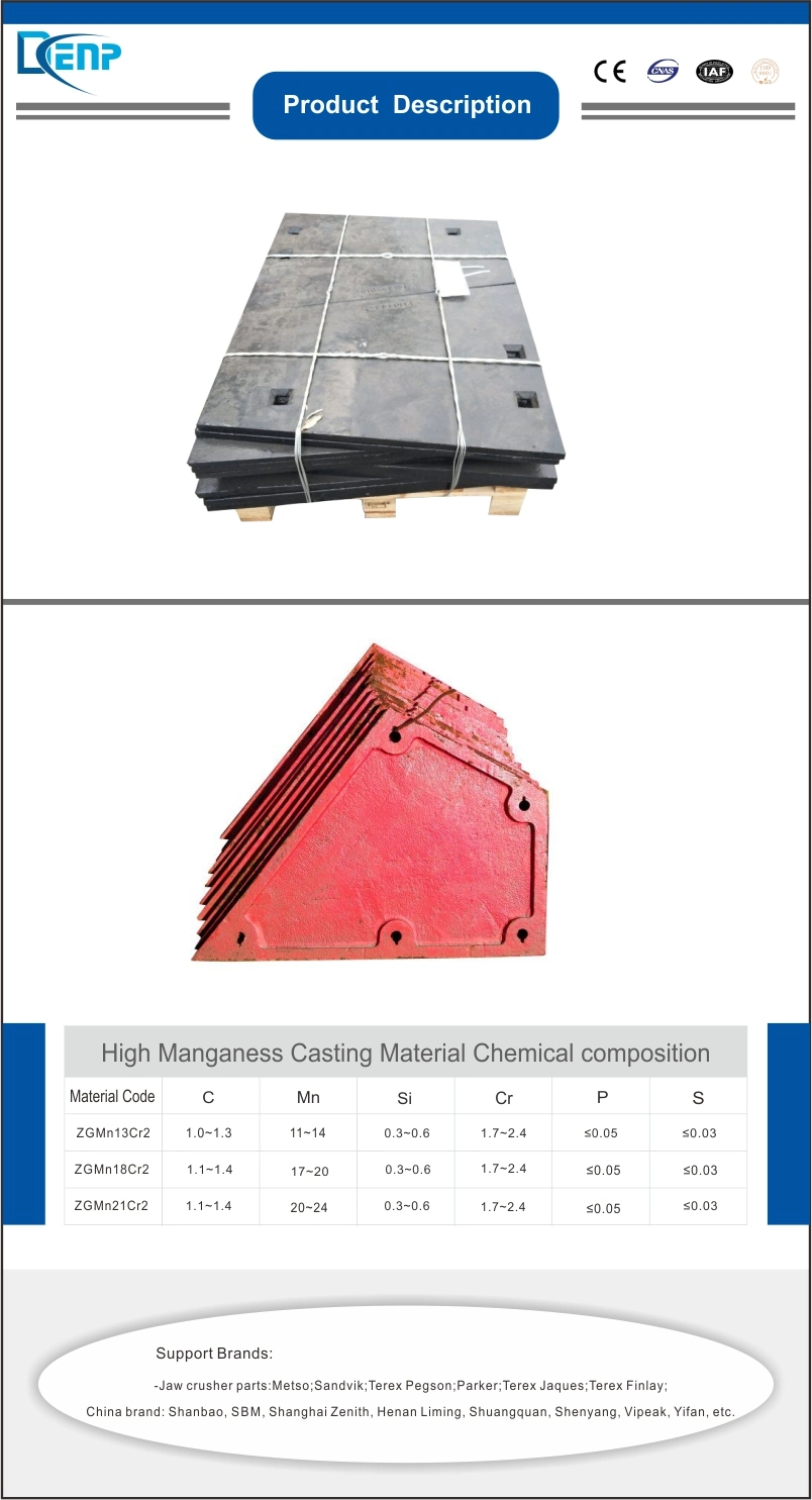 Mining Impact Crusher Machinery Spare Parts Side Liner Plate