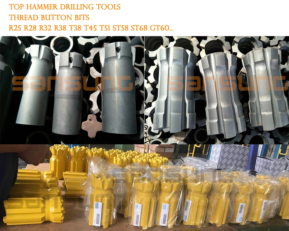 Power Tools Rock Drill Thread Button Bit for Quarrying and Mining Exploration
