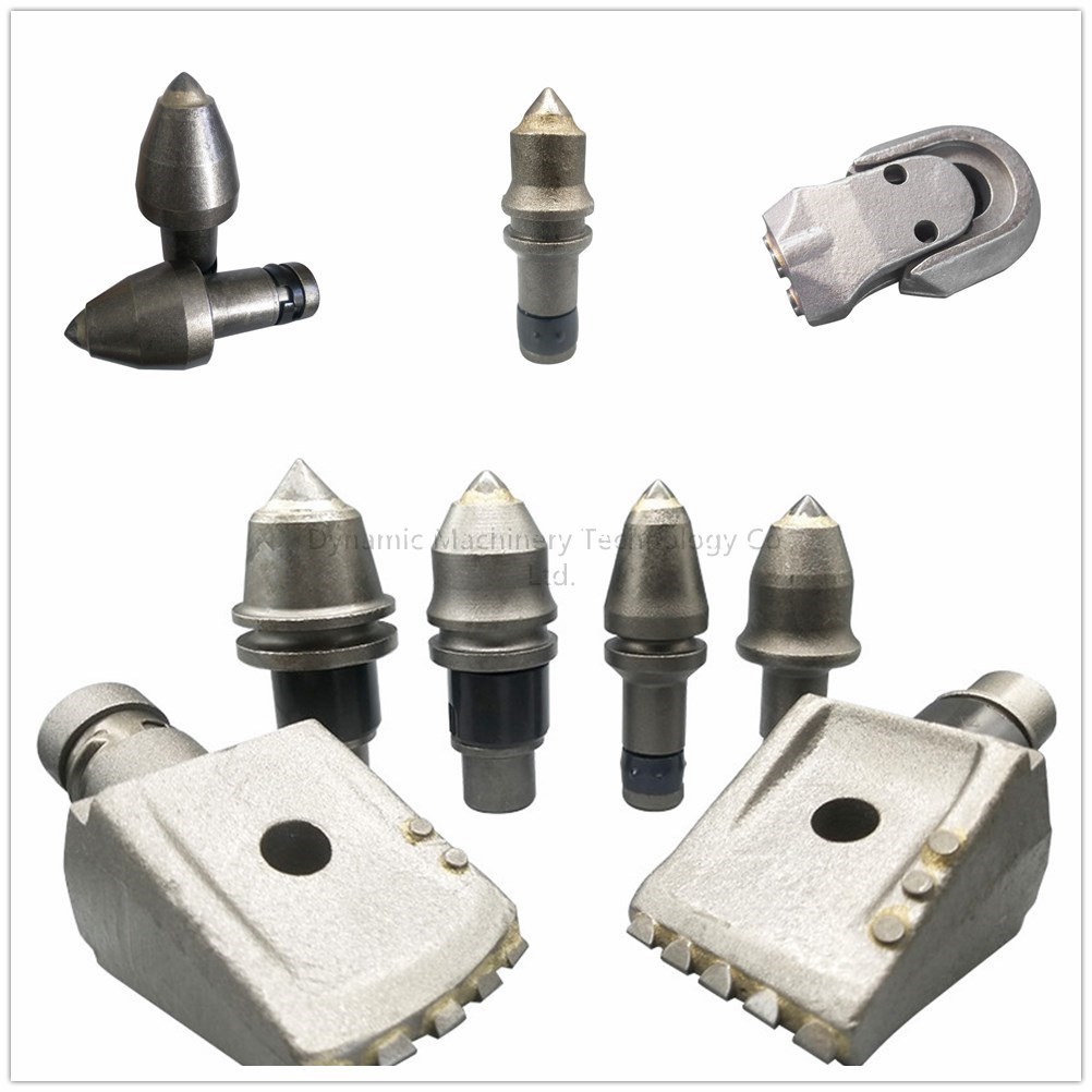 Foundation Rotary Drilling Auger Bits Cutting Teeth Bullet Teeth