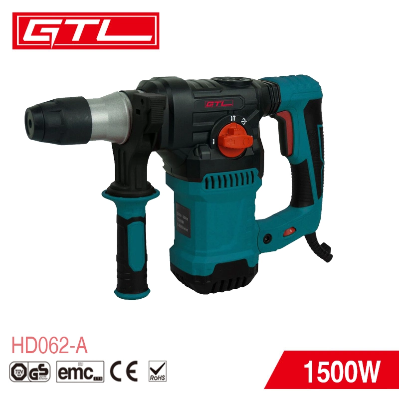 Power Tools 1500W 4 Functions SDS Plus Drill Electric Rotary Hammer Drill with Variable Speed