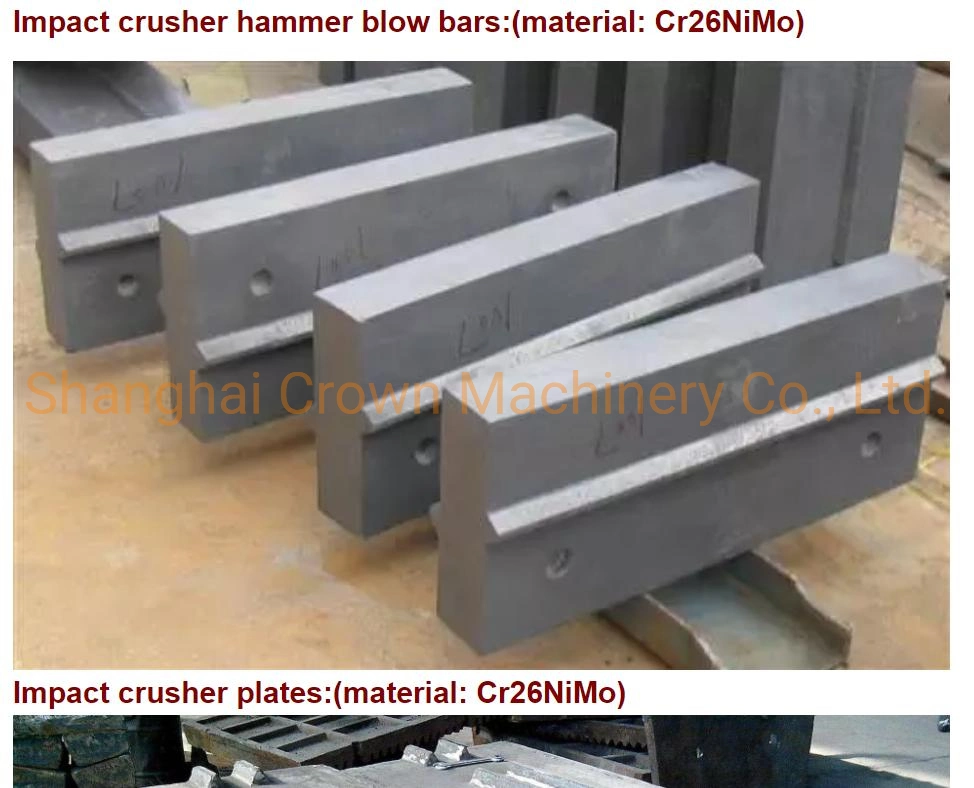 Wear Resistance Impact Crusher Spare Parts High Chromium Blow Bar
