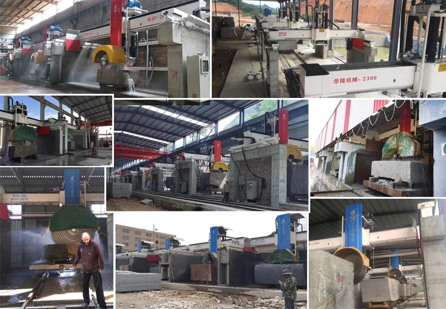 Hualong Hlqy-2300/2500 Bridge Block Cutter Machine Stone Machinery with Disc Maximum 2500mm