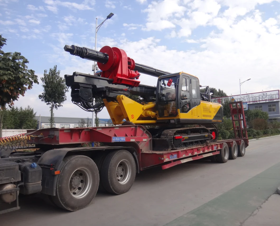 15m Hydraulic Power Rock Drilling Machine High Speed Drilling Rig with Commins Engine