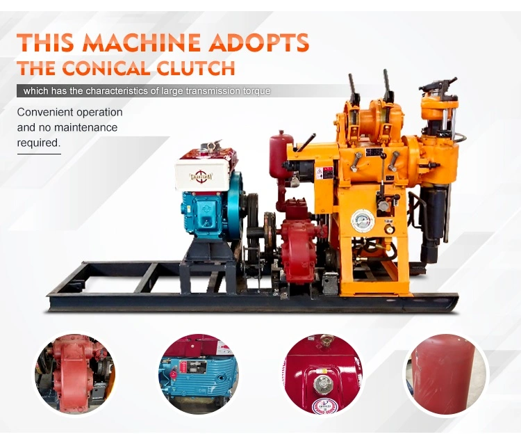 Portable Rock Drilling Machine 130m Drilling Rig Machine Mining for Core