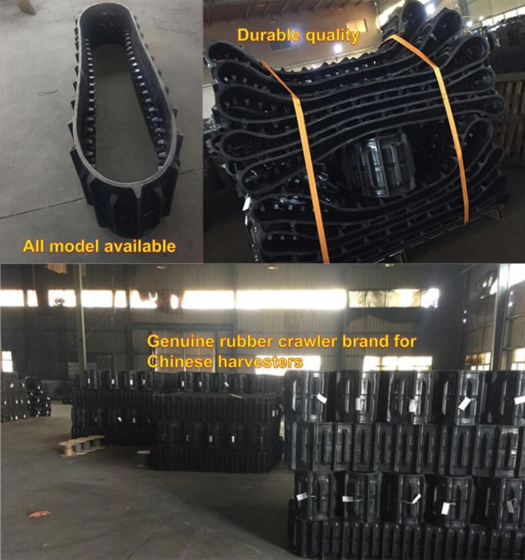 Agricultural Equipment Machinery Use Spare Parts Kubota Rice Harvester Spare Parts Crawler Rubber Track for Sale