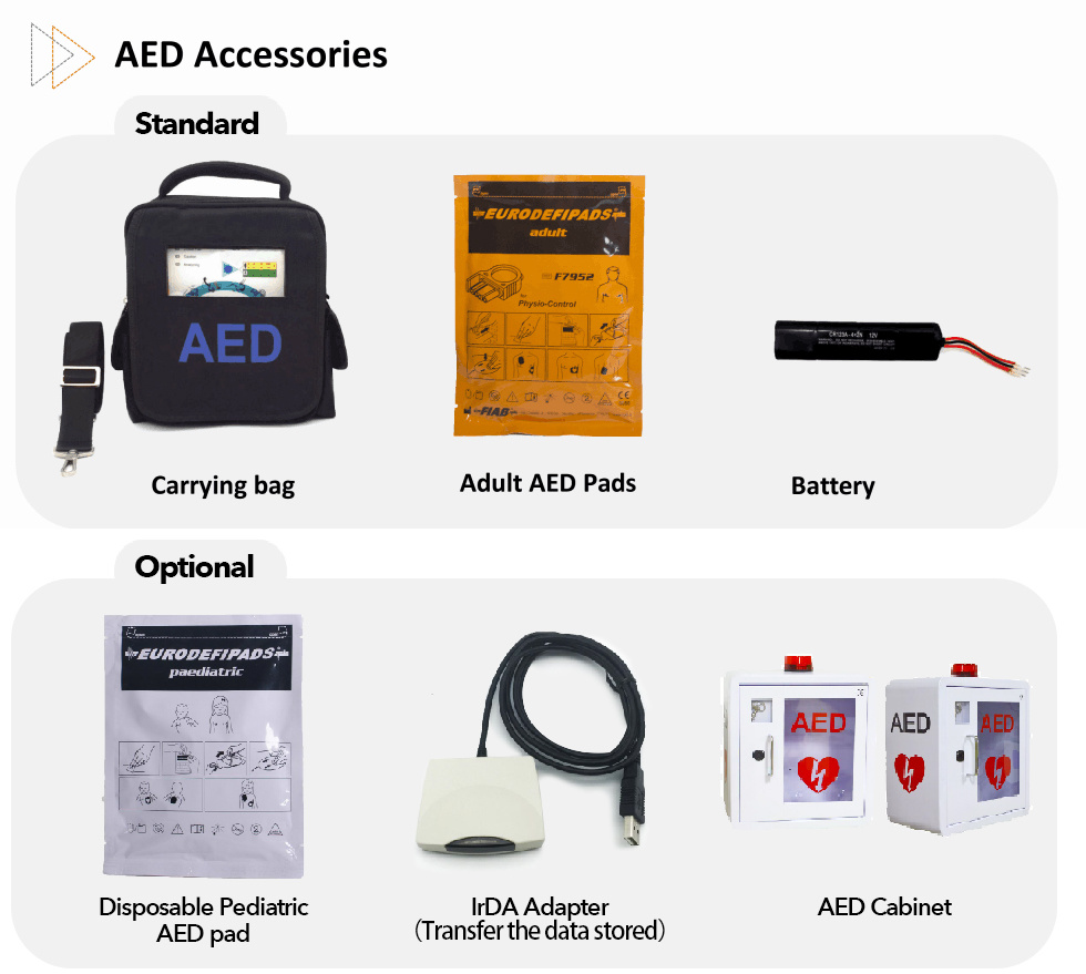 Biphasic Truncated Exponential Aed Defibrillator Automated External Defibrillator Unit