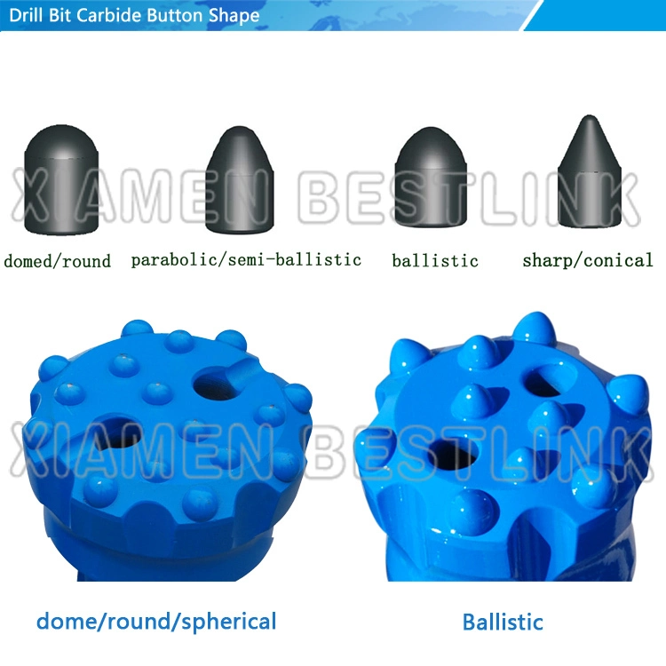Low Air Pressure DTH Drilling Tools Button Bits for Water Well