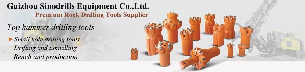 Sinodrills 11 Degree Ballistic Tapered Button Drill Bit Mining