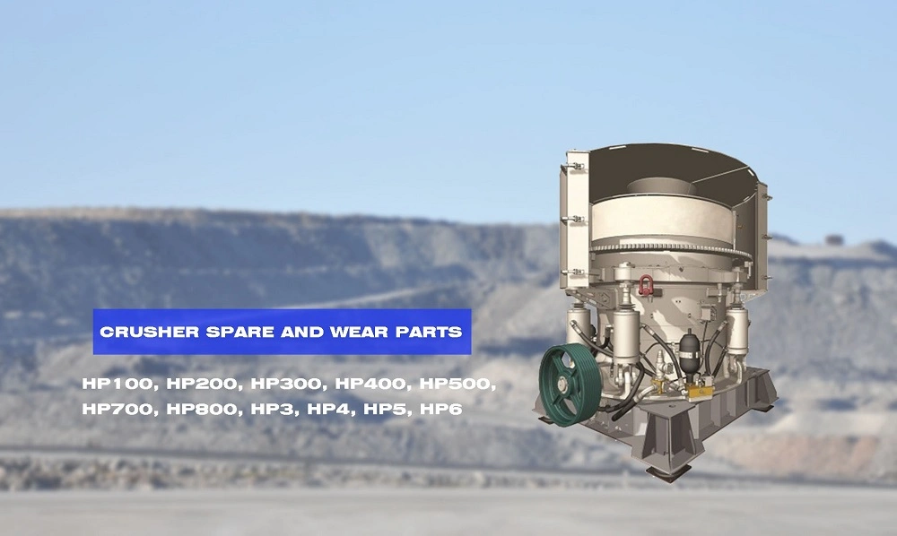 Mn18cr2 Mn13cr2 Manganese Steel Casting Wear Parts Cone Crusher Spares Bowl Liner and Mantle Suit Nordebrg HP400 HP500