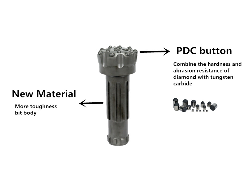 Rock Drill Tool DTH Hammer Diamond Enhanced Drill Bit