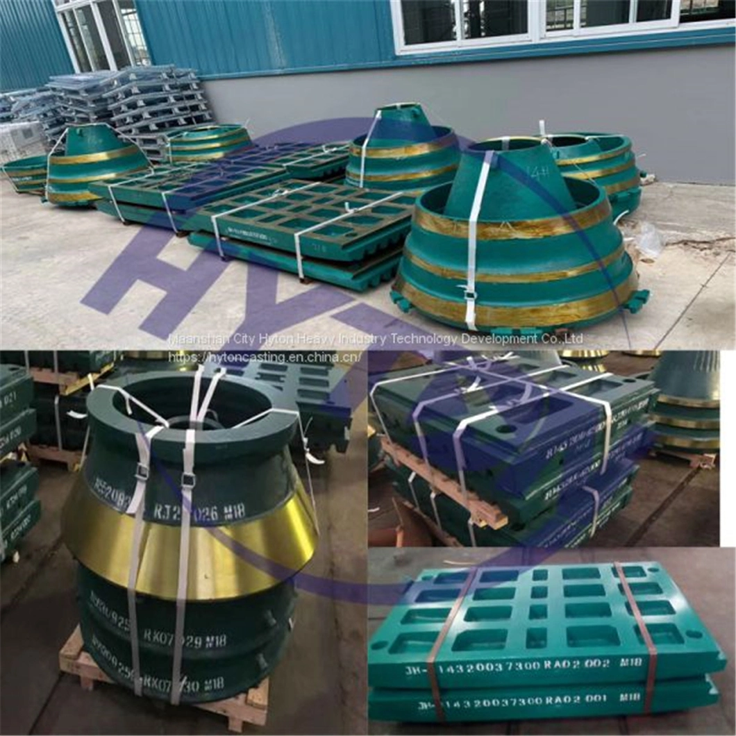 Mn18cr2 High Manganese Steel Head Liners Bowl Liners for 4.25 Symons Cone Crusher Wear Liners