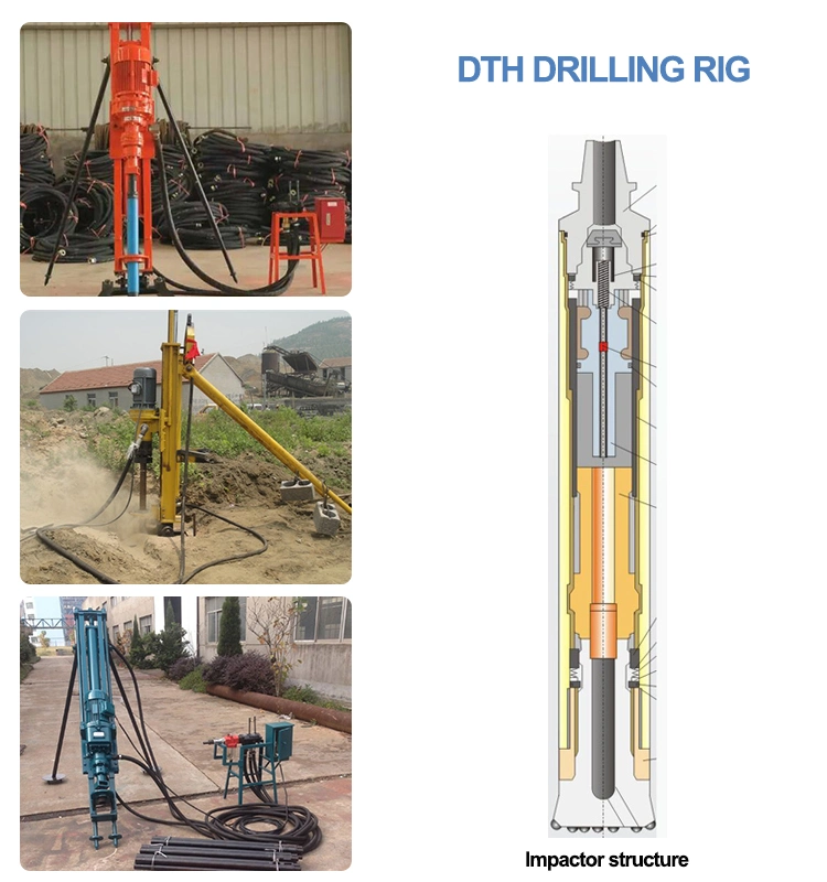 30m Depth Rock Drilling Machine / Air DTH Water Well Bore Hole Drilling Rig