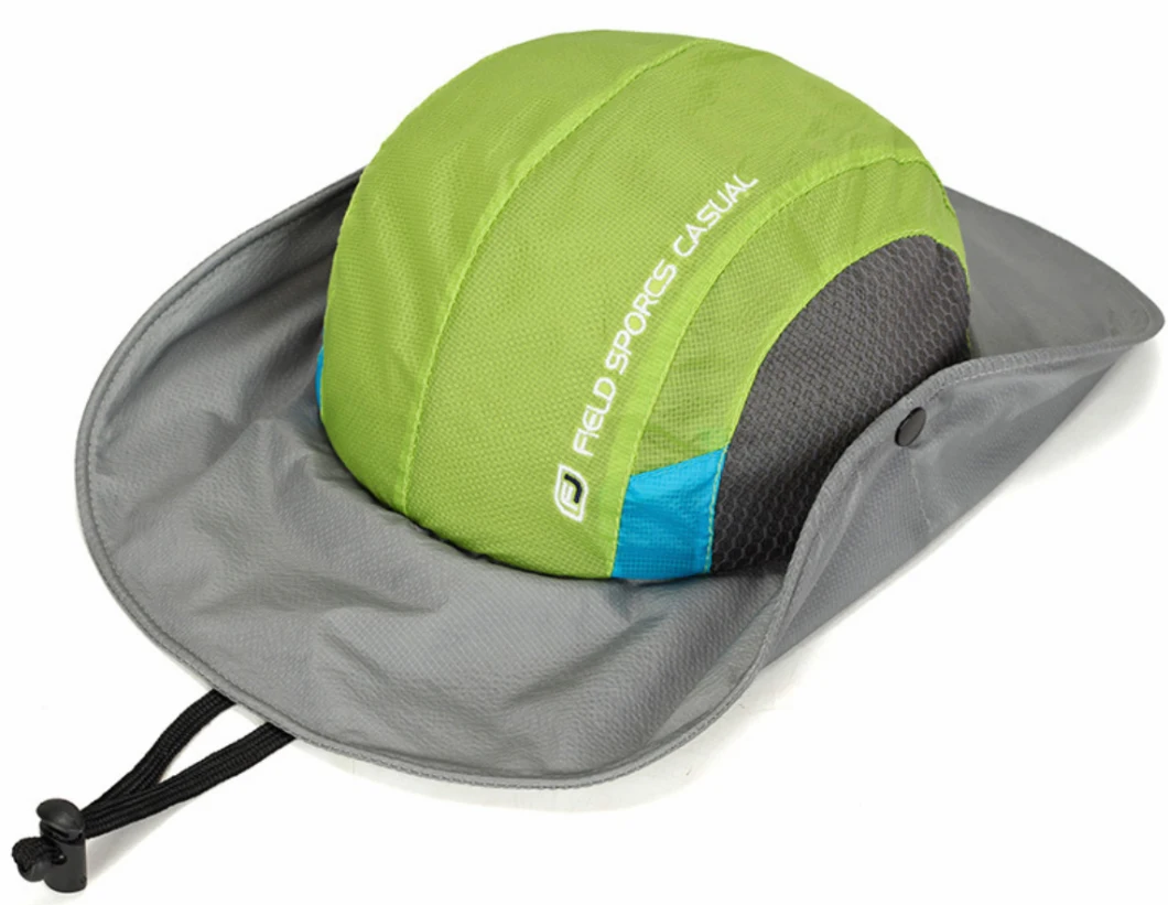 Adjustable Button String Strap Light Wear Hiking Mountain Quick Dry Sun Bucket Hat