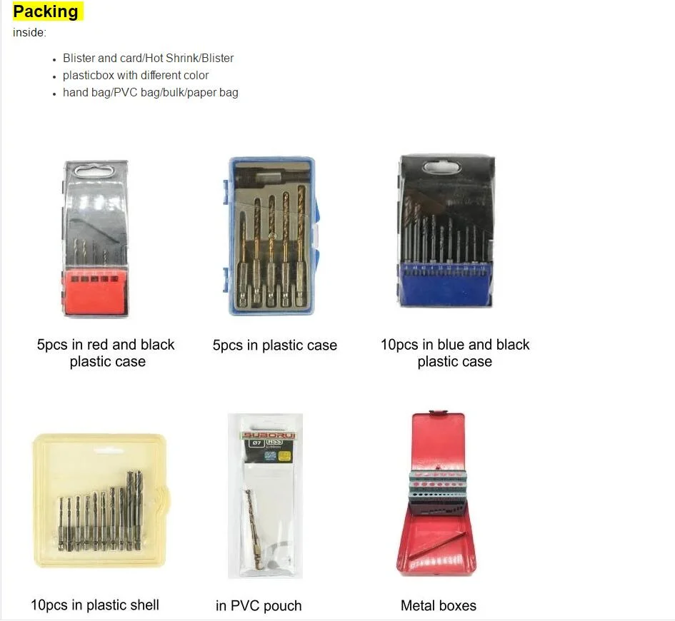 2021 Clearance Sale HSS Customized Drill Bits Factory 1/2