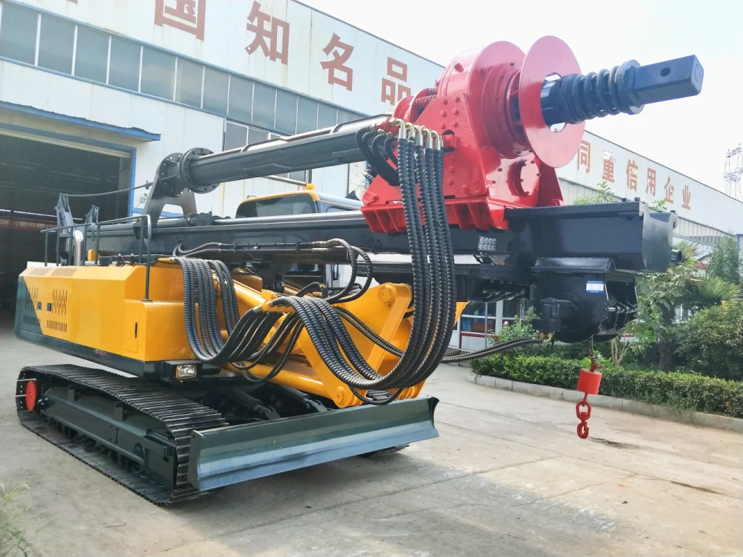 15m Hydraulic High Rock Drilling Machine High Speed Drilling Rig with Air Compressor
