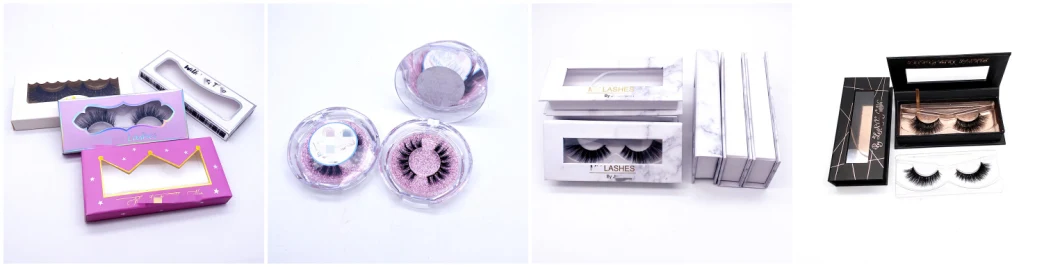 Mirror Customized Boxes for Wholesale Vegan Eyelashes Glue Curlers Cruelty Free Mink False Eye Lashes