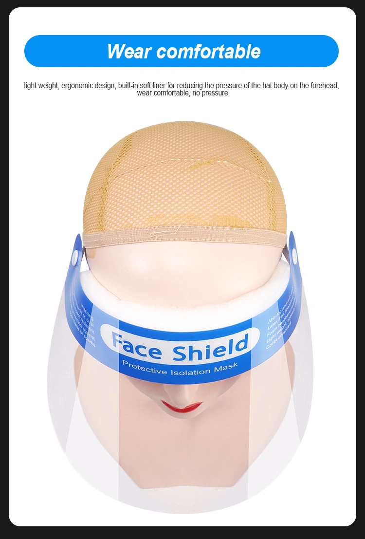 Plastic Transparent Protective Film Anti-Fog Full Face Cover Face Shields