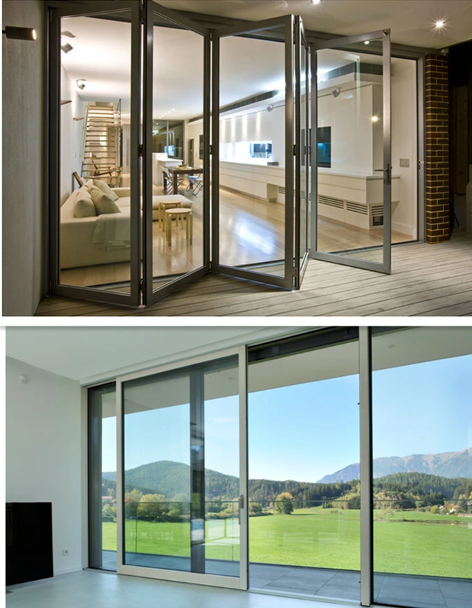 Modern and Decorative Building Material Aluminium Glass Doors and Windows Openings