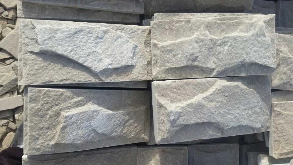 White Quartz Mushroom Tiles Stone Wall Facade Mushroom Stone