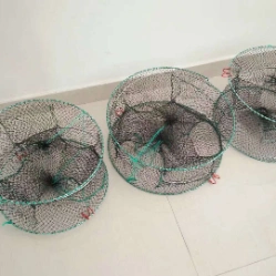 40cm X 40cm PE Multifilament Crab Crawfish Crayfish Shrimp Trap Net Nylon Cage Fishing Trap Net