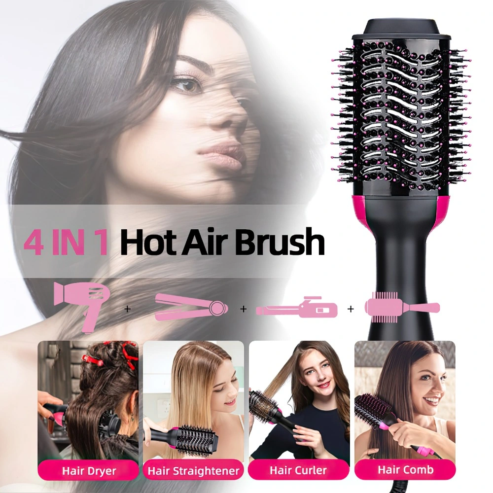 One Step Hair Dryer and Volumizer Hair Straightener Brush